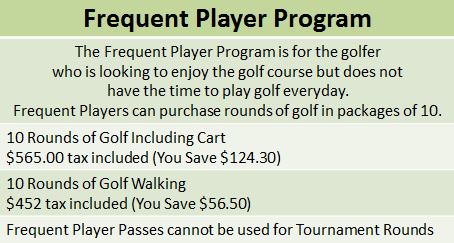 Frequent Player Rates Sutton Creek Golf Essex County Ontario